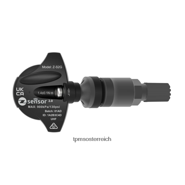 Mini-OE-Ersatz-TPMS-Sensor – OEM-Teilenummer 36106856227, Frequenz 433 MHz RTB40B692 TPMS reifendruckkontrollsystem Ventilschaft aus Metall – dunkelgrau